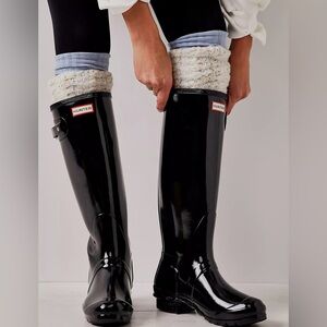 Hunter Gloss Black Tall Rain Boots
